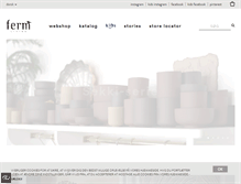 Tablet Screenshot of fermliving.dk